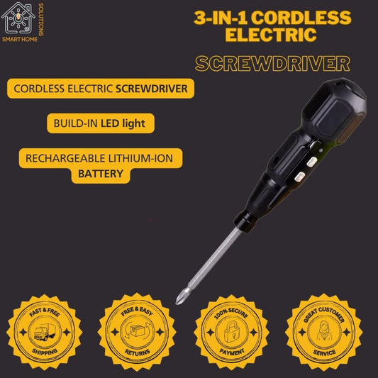 3-in-1 Cordless Electric Screwdriver