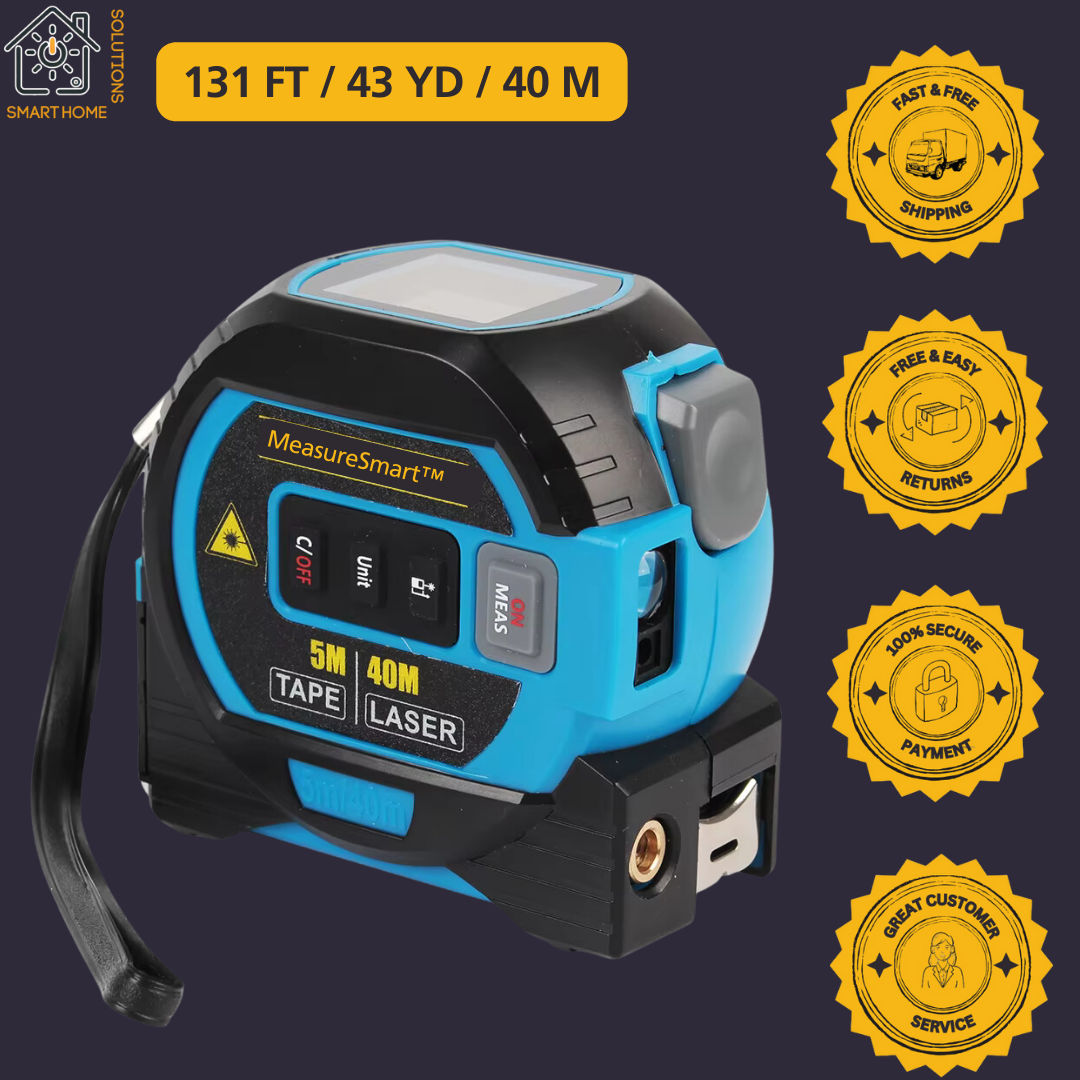 3-in-1 MeasureSmart™ Laser Tape Measure Rangefinder