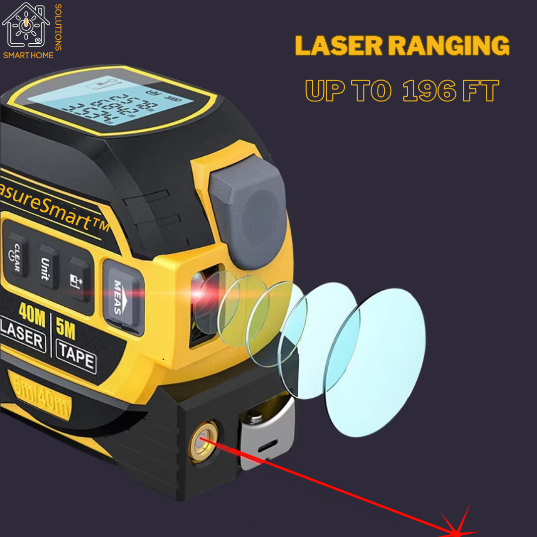 3-in-1 MeasureSmart™ Laser Tape Measure Rangefinder