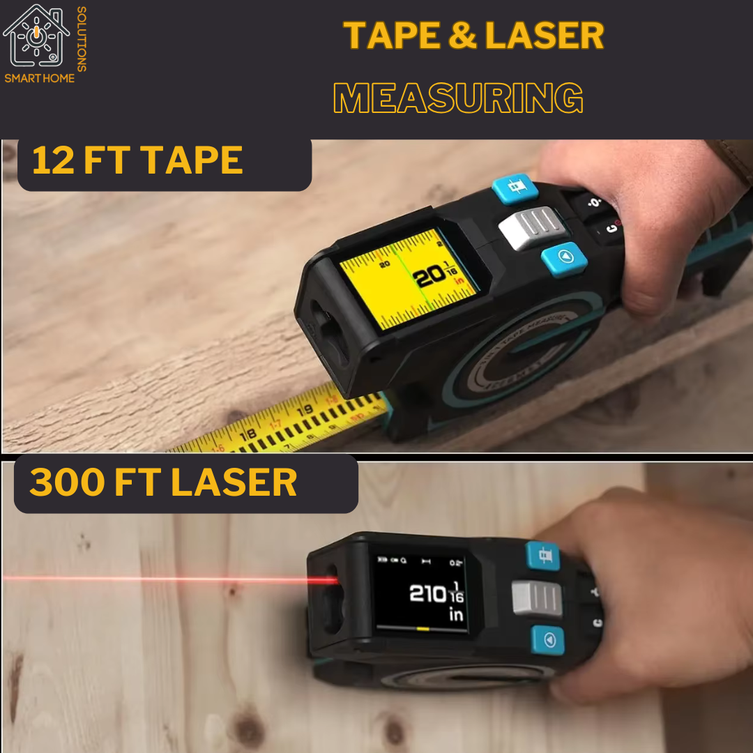 3-in-1 MeasureSmart™ PRO Laser Tape Measure