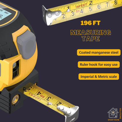 3-in-1 MeasureSmart™ Laser Tape Measure Rangefinder