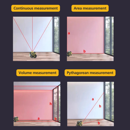 3-in-1 MeasureSmart™ Laser Tape Measure Rangefinder